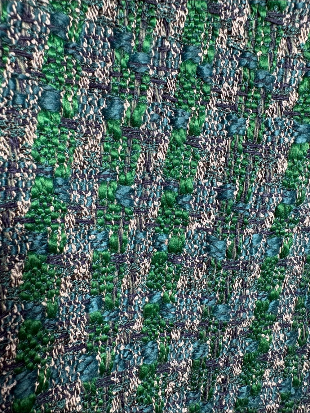 J. CREW | NEW Women’s Blue Medley Tweed Button-Back Shell Top size S Sleeveless - Picture 8 of 15